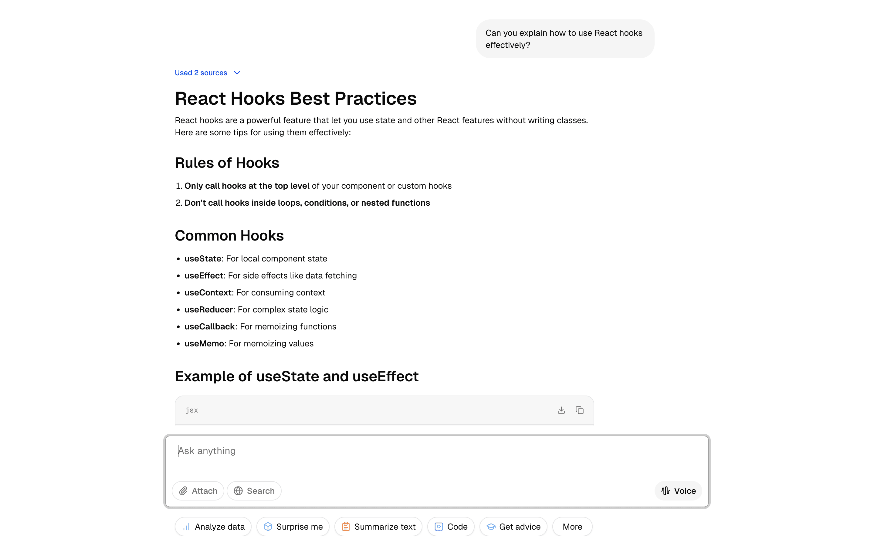 chat-gpt demos example