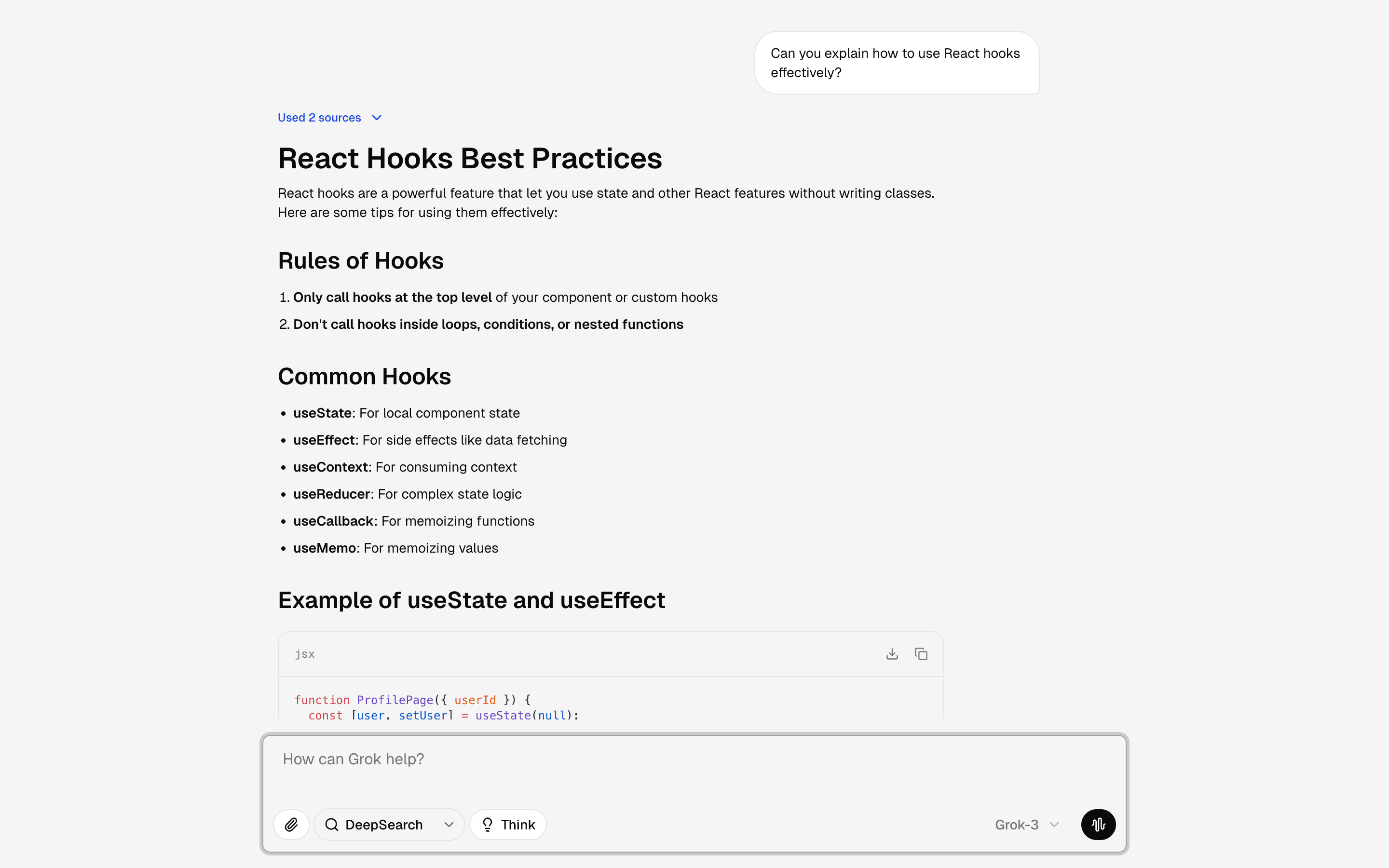 chat-grok demos example
