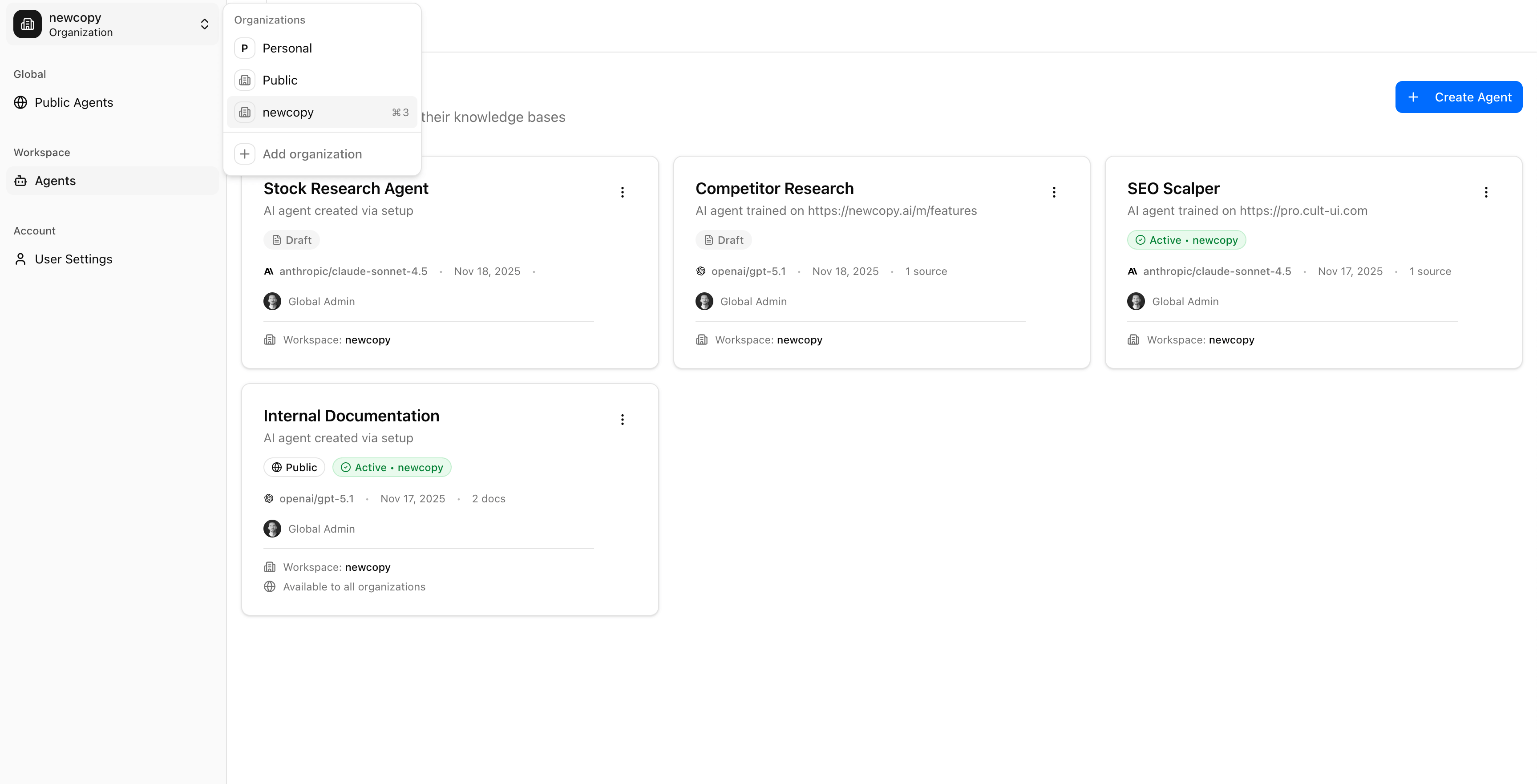 AI SDK Agent Platform preview 8