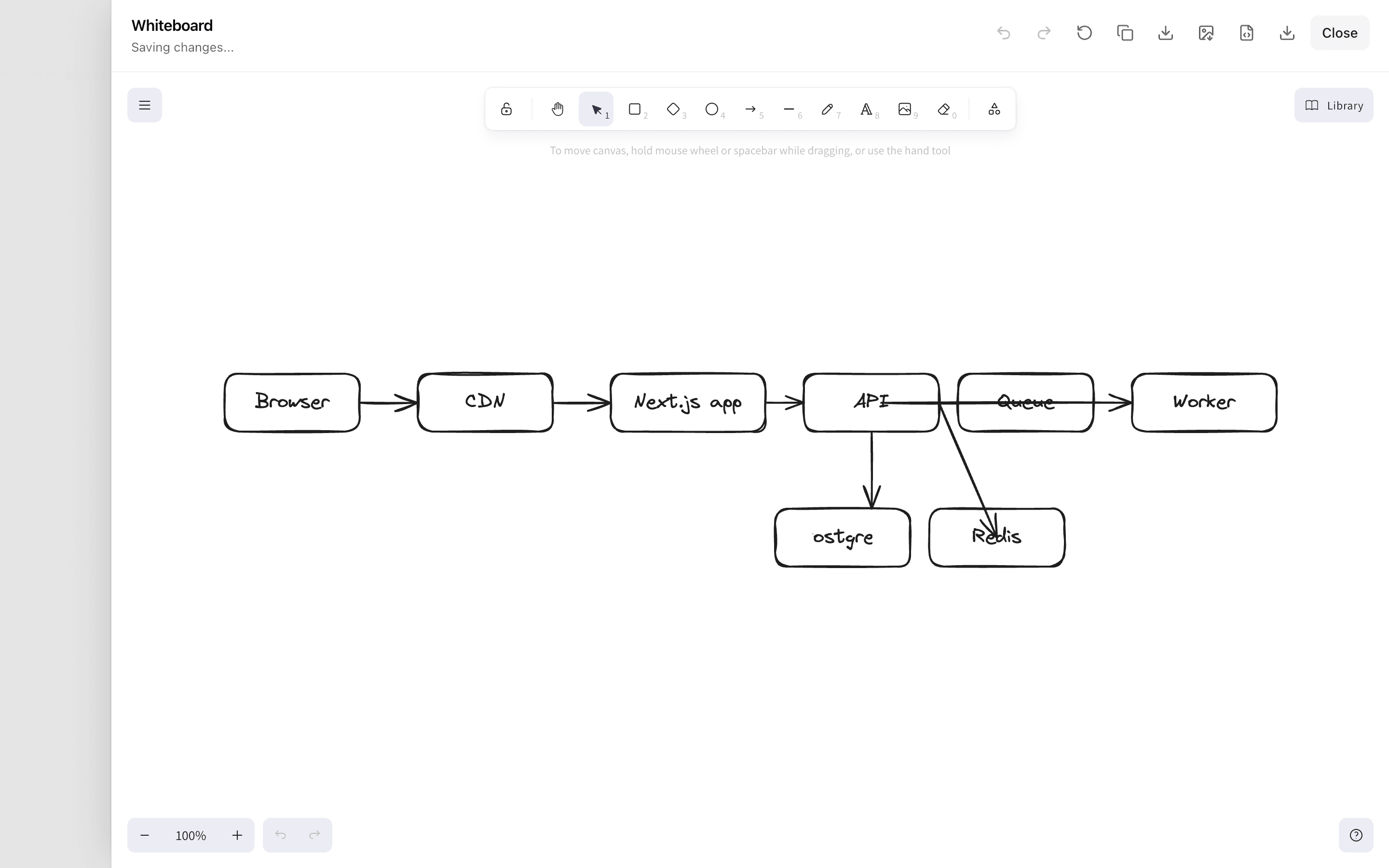 Canvas Draw Artifact preview