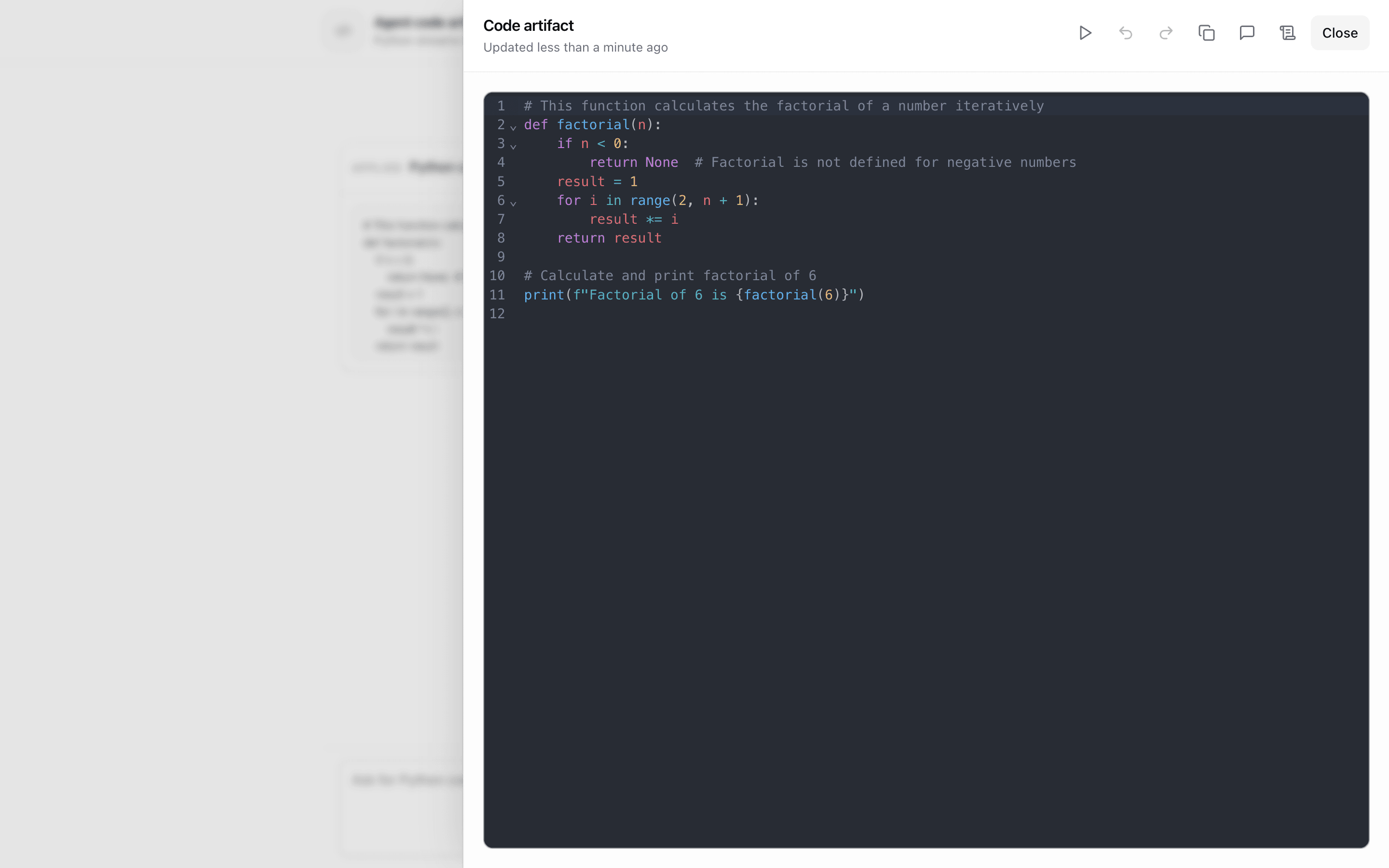 agent-code-artifact tools example