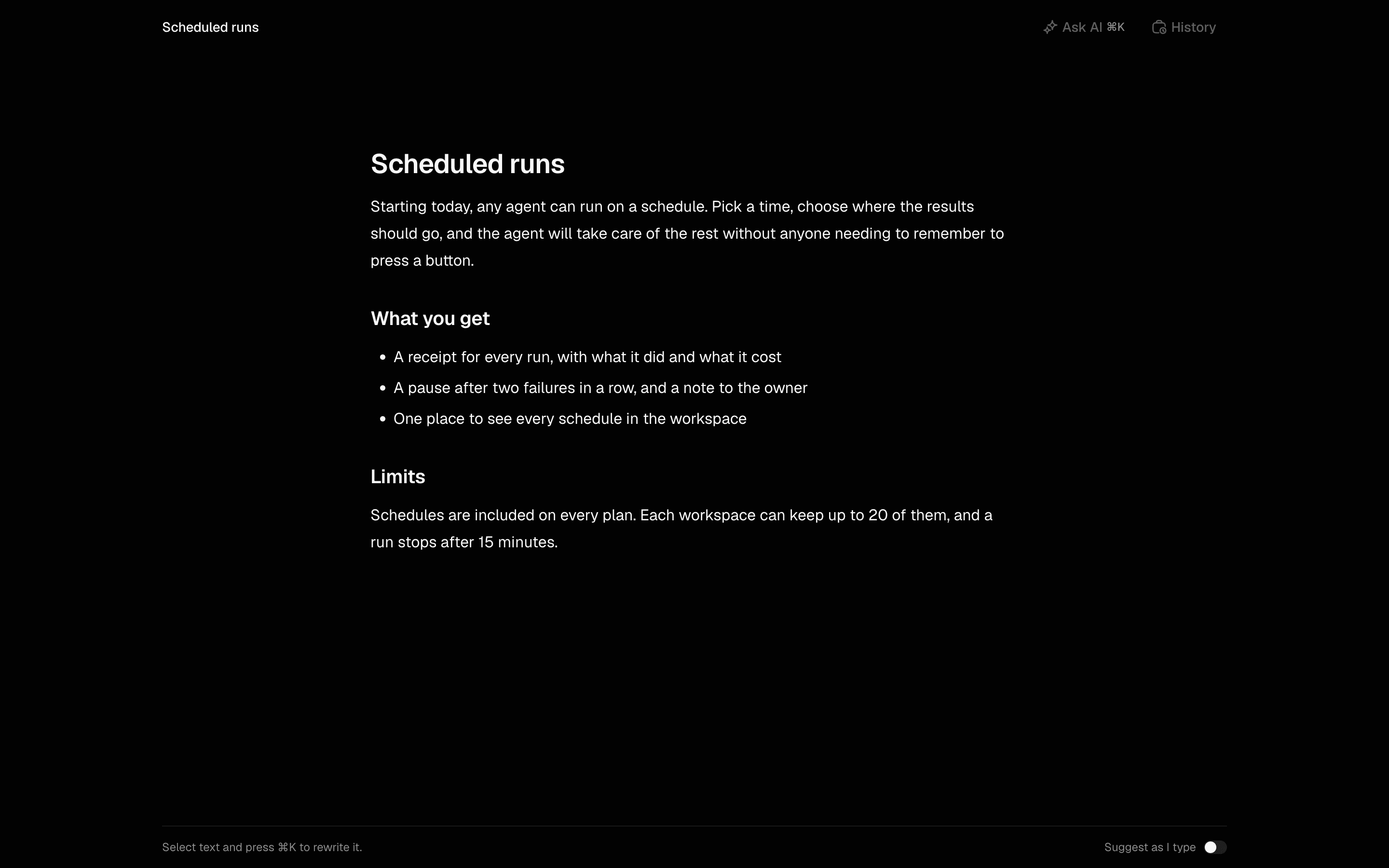 Agent Document Editor preview