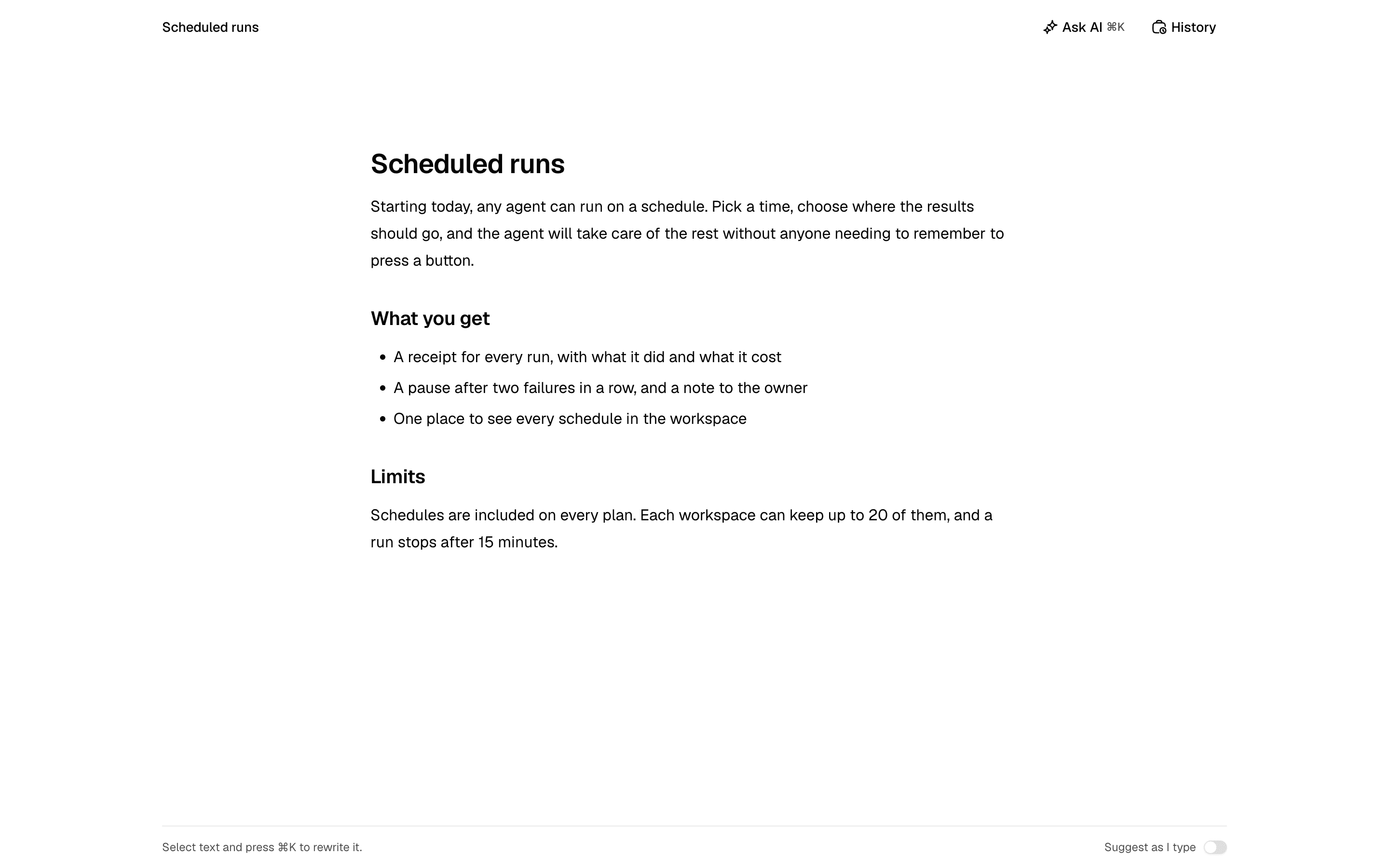 Agent Document Editor preview