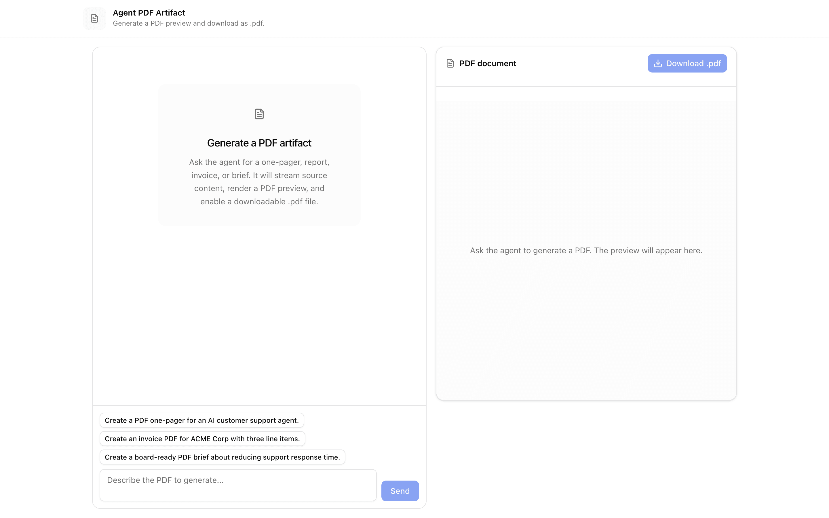 agent-pdf-artifact tools example