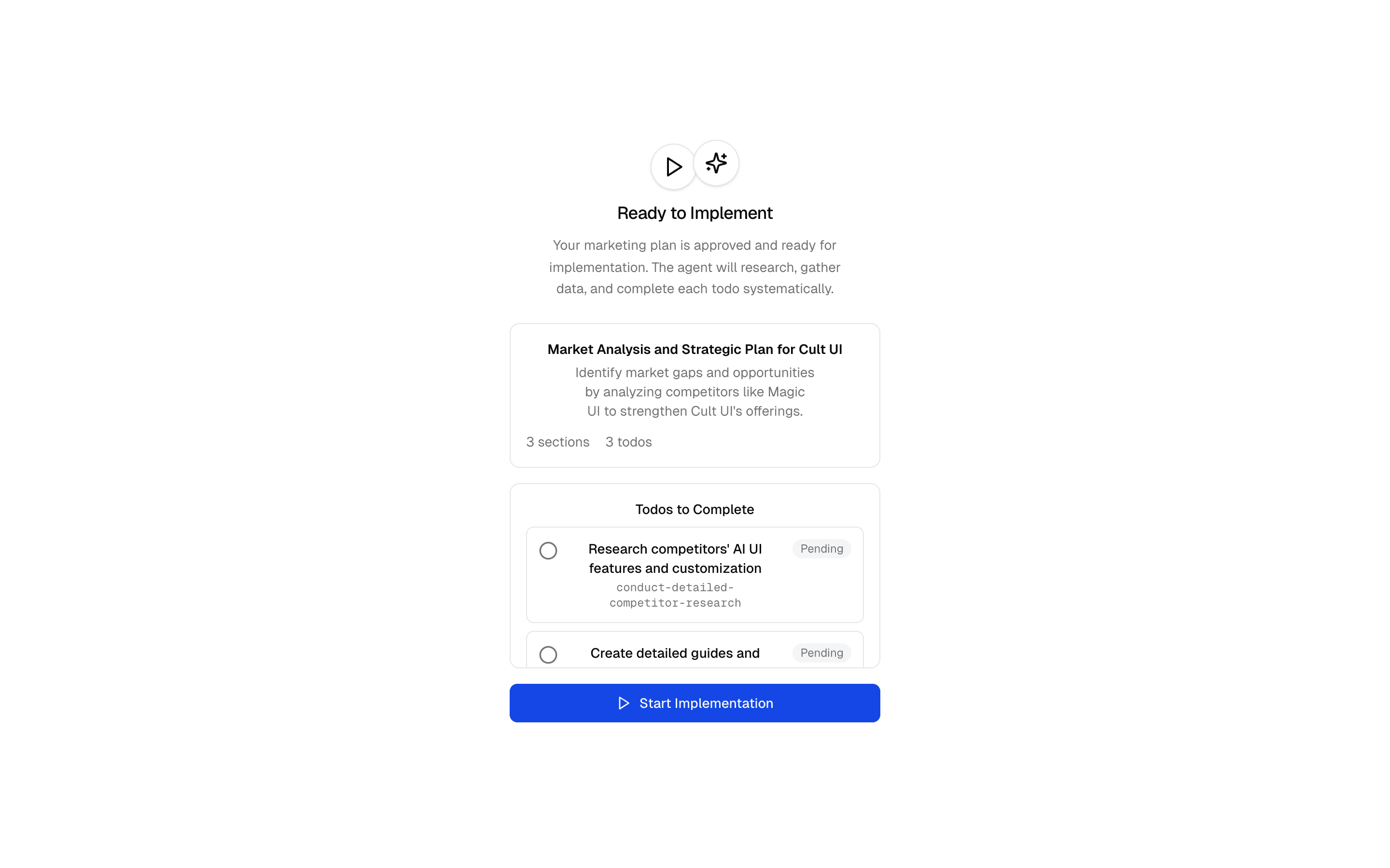 Marketing Plan & Implement Agent preview