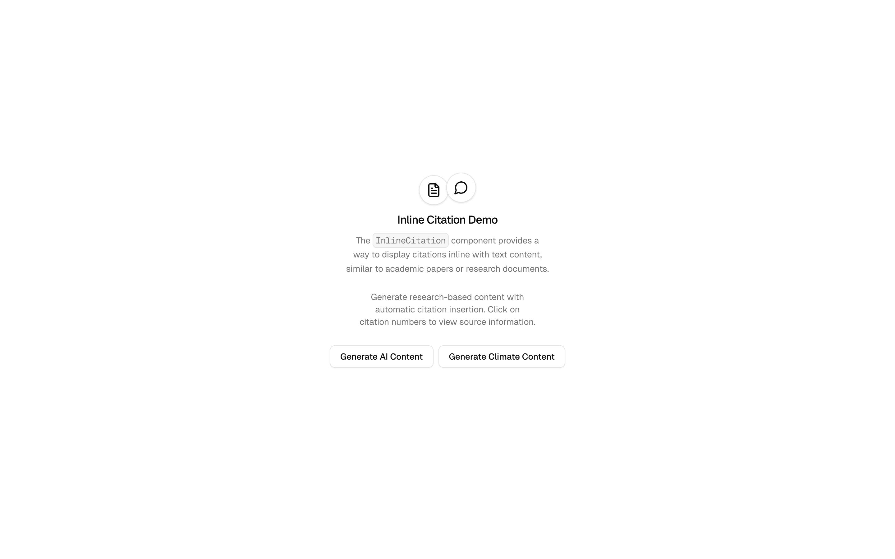 Inline Citations Demo preview