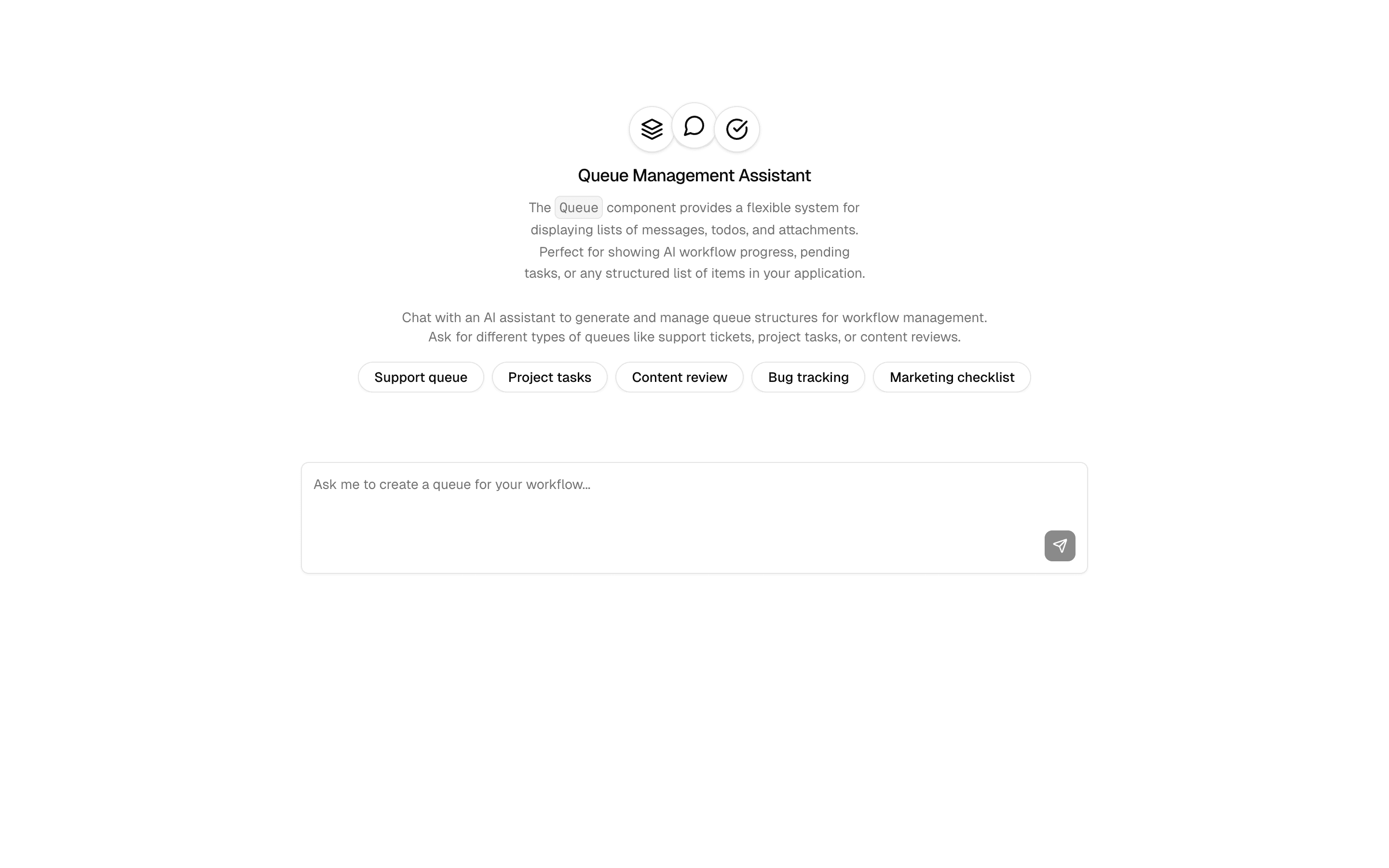 ai-elements-queue pro example