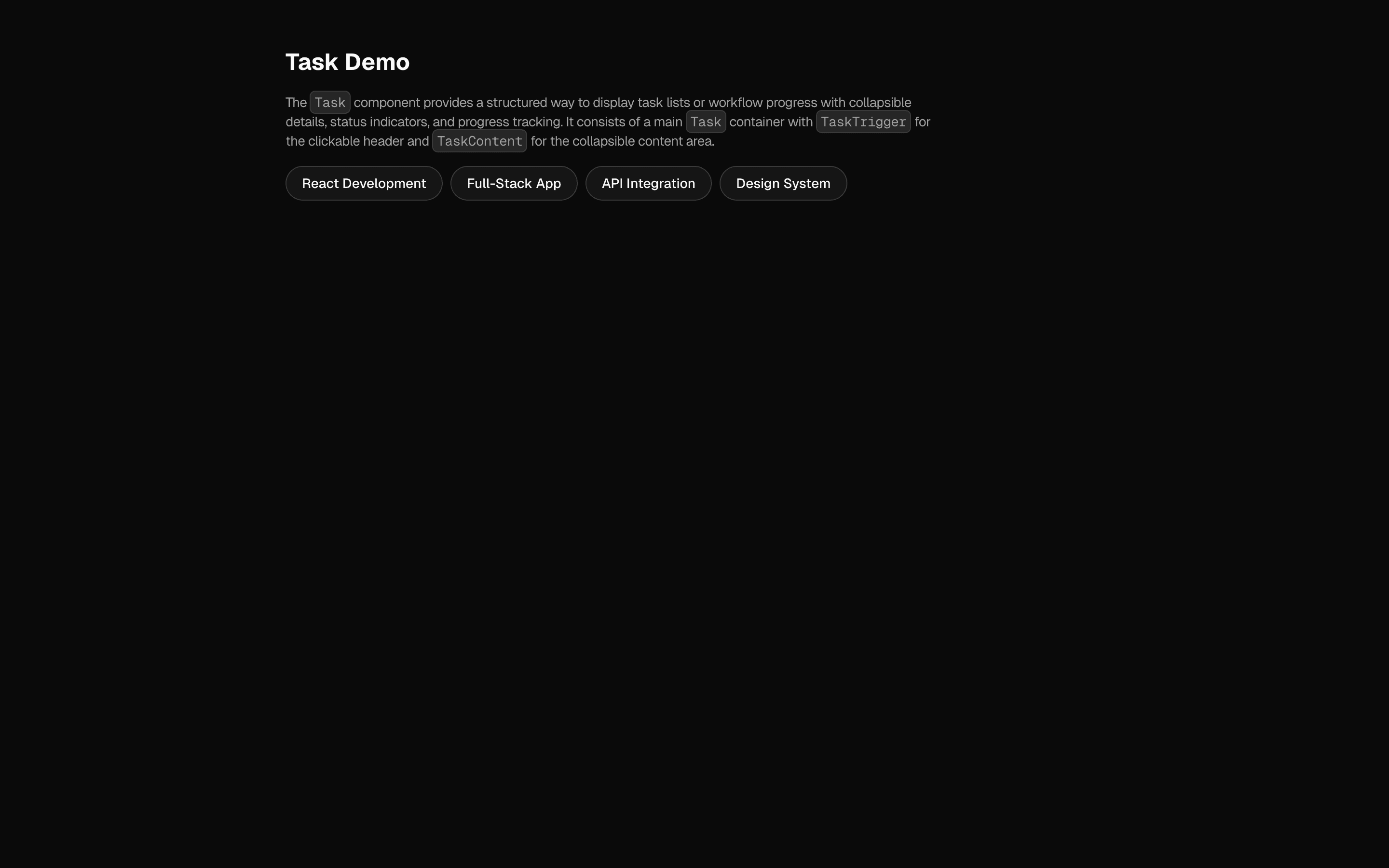 Task Management Demo preview