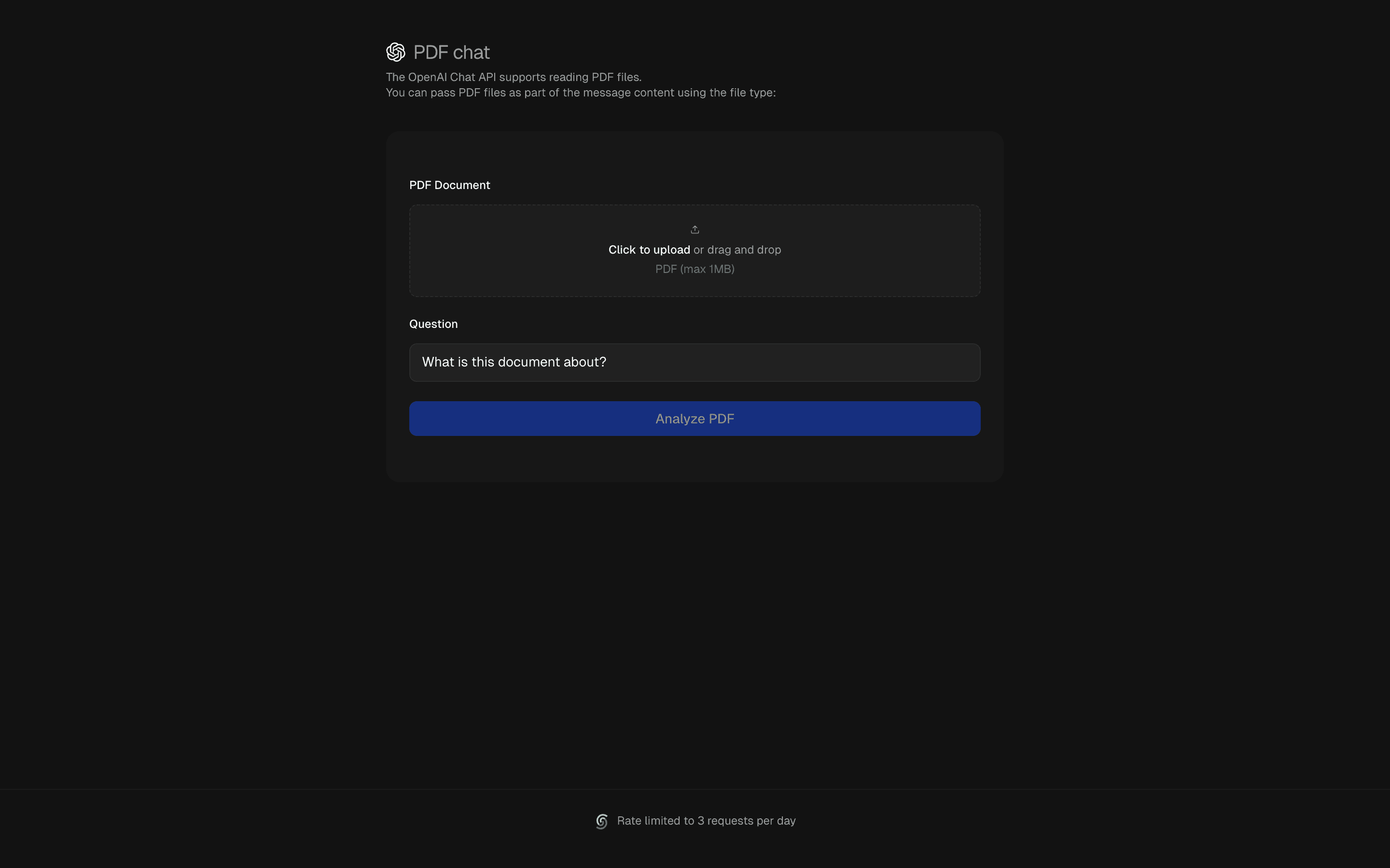 PDF Analysis Tool preview