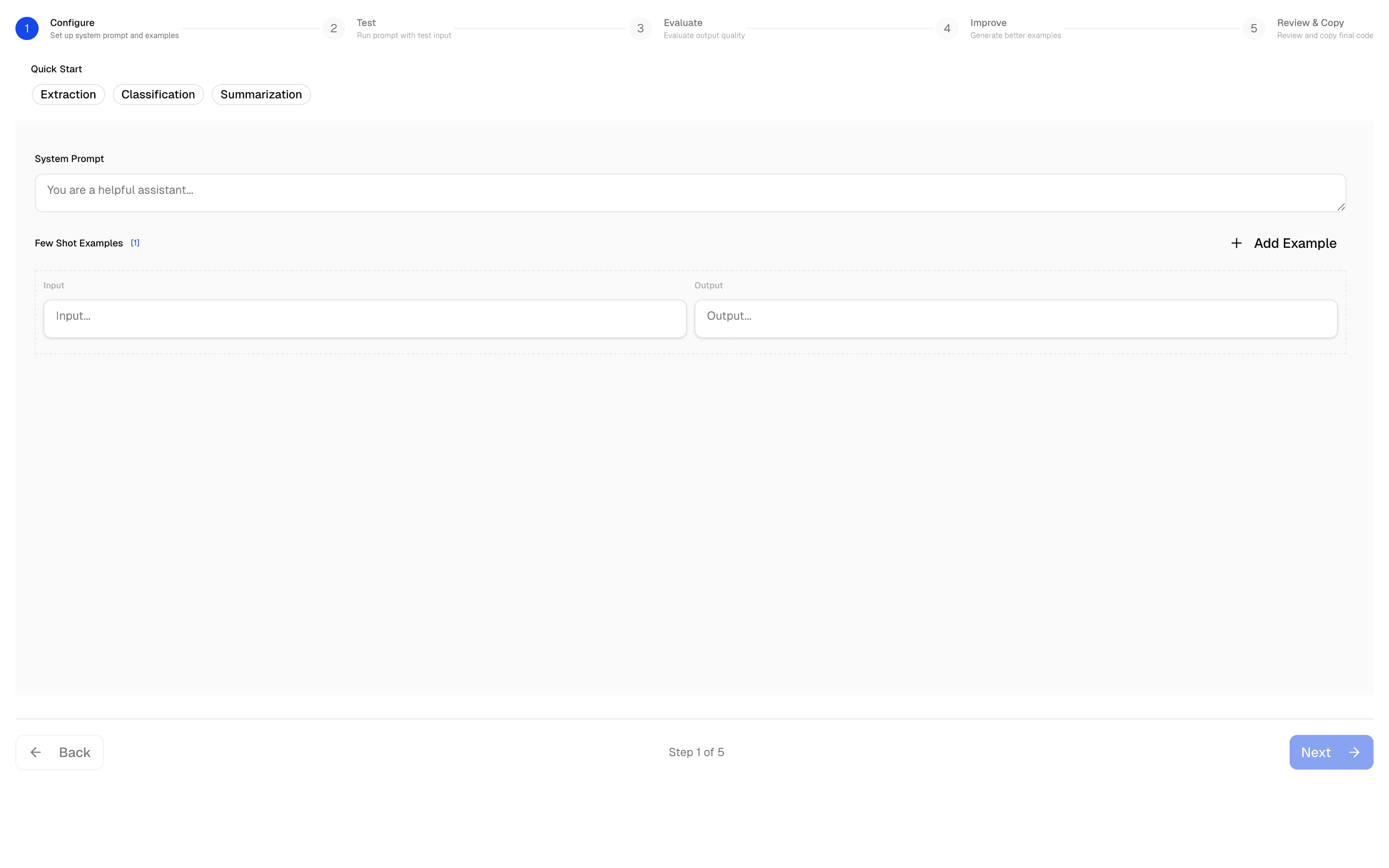 AI SDK Prompt Few-Shot Editor preview