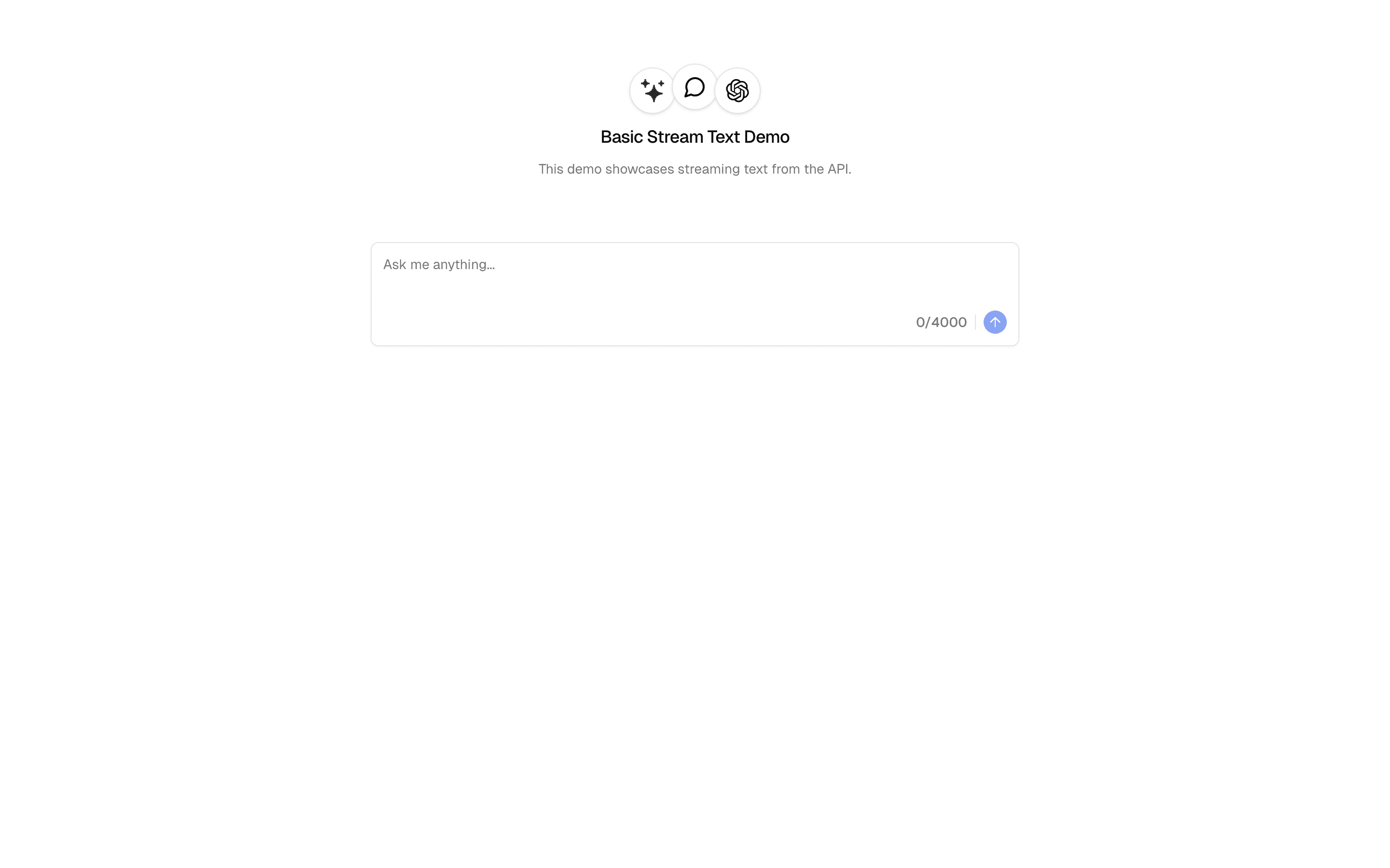 basics-stream-text free example