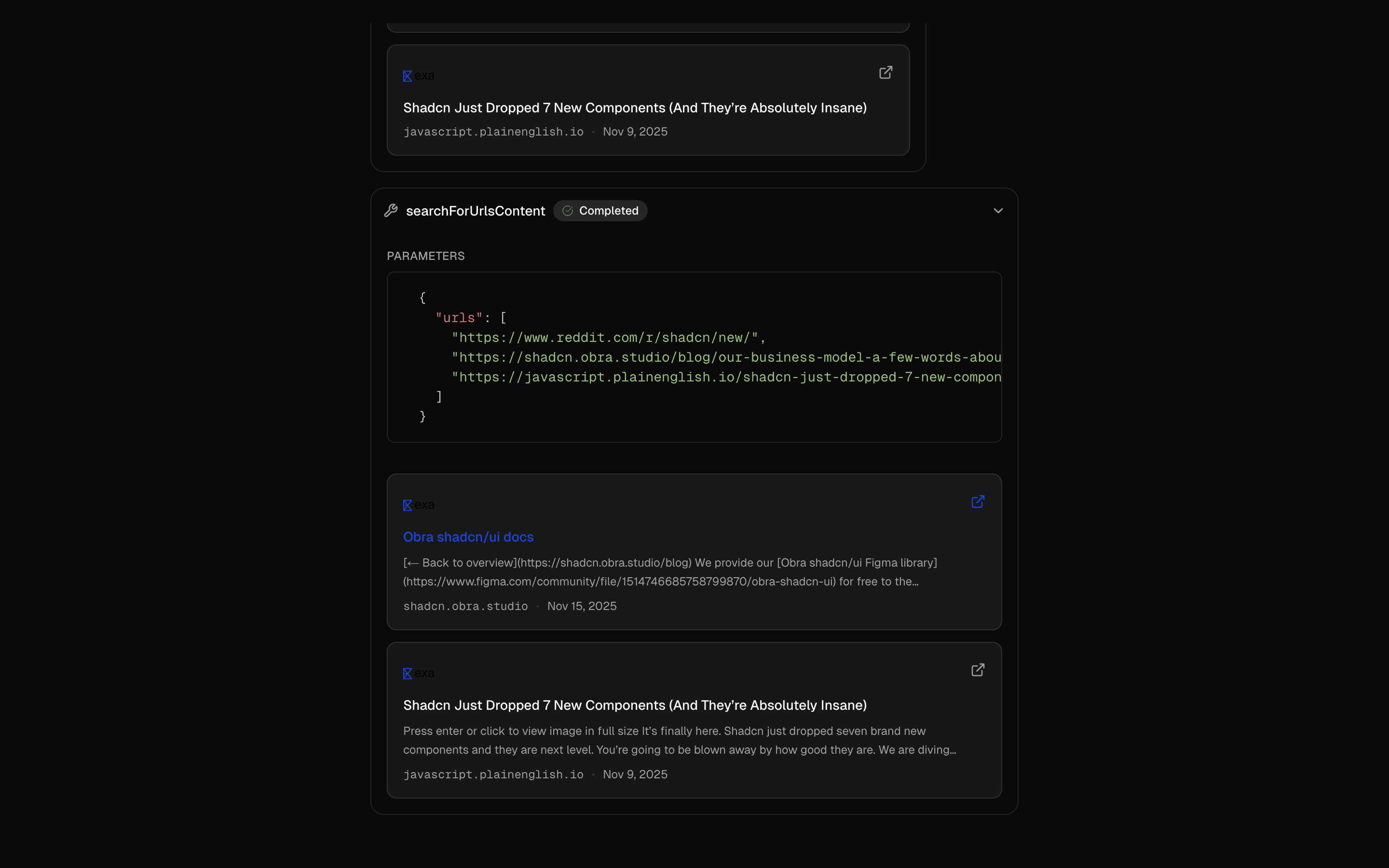 Basics Tool Search Exa | AI SDK Agents | AI SDK Agents