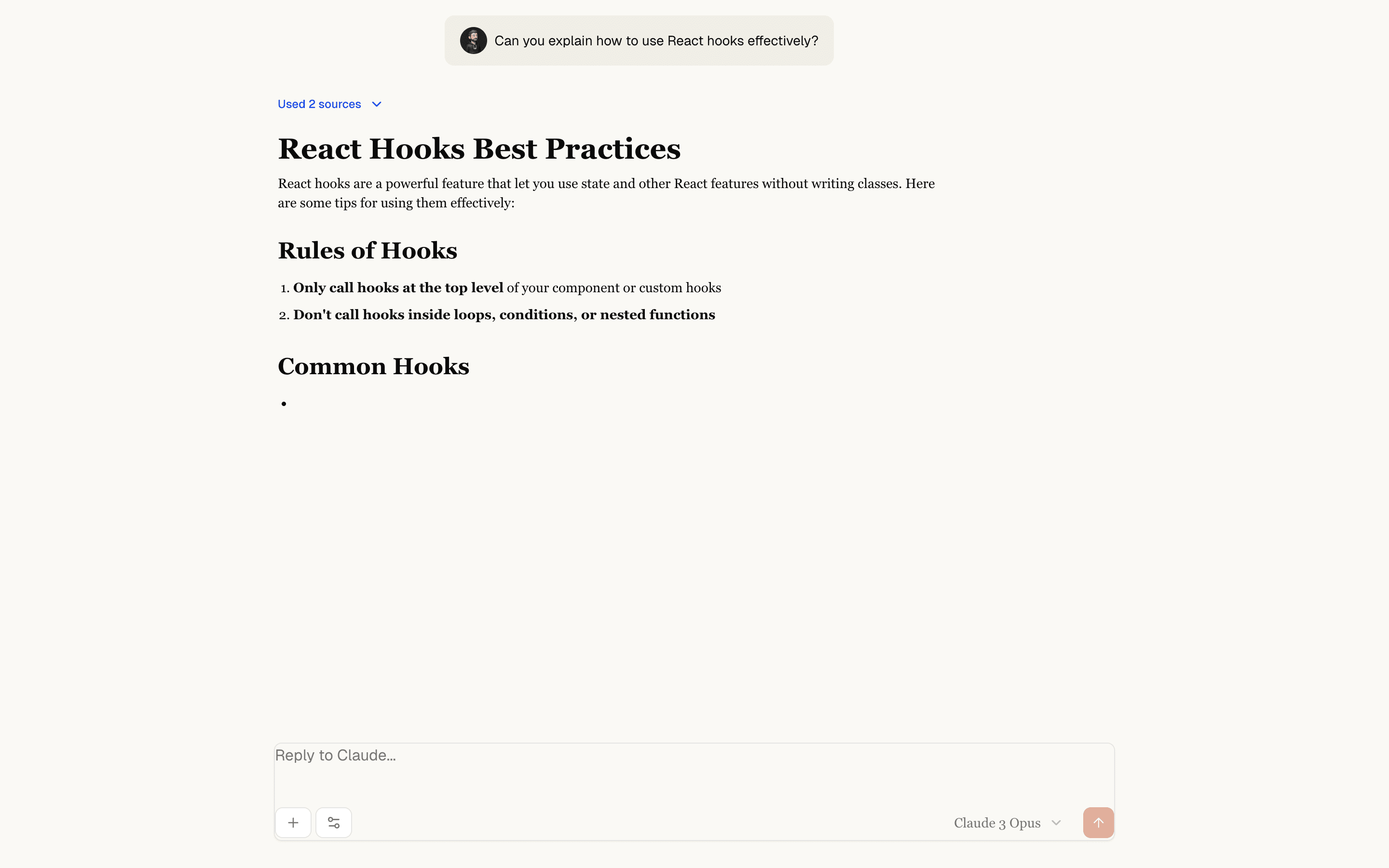 chat-claude demos example