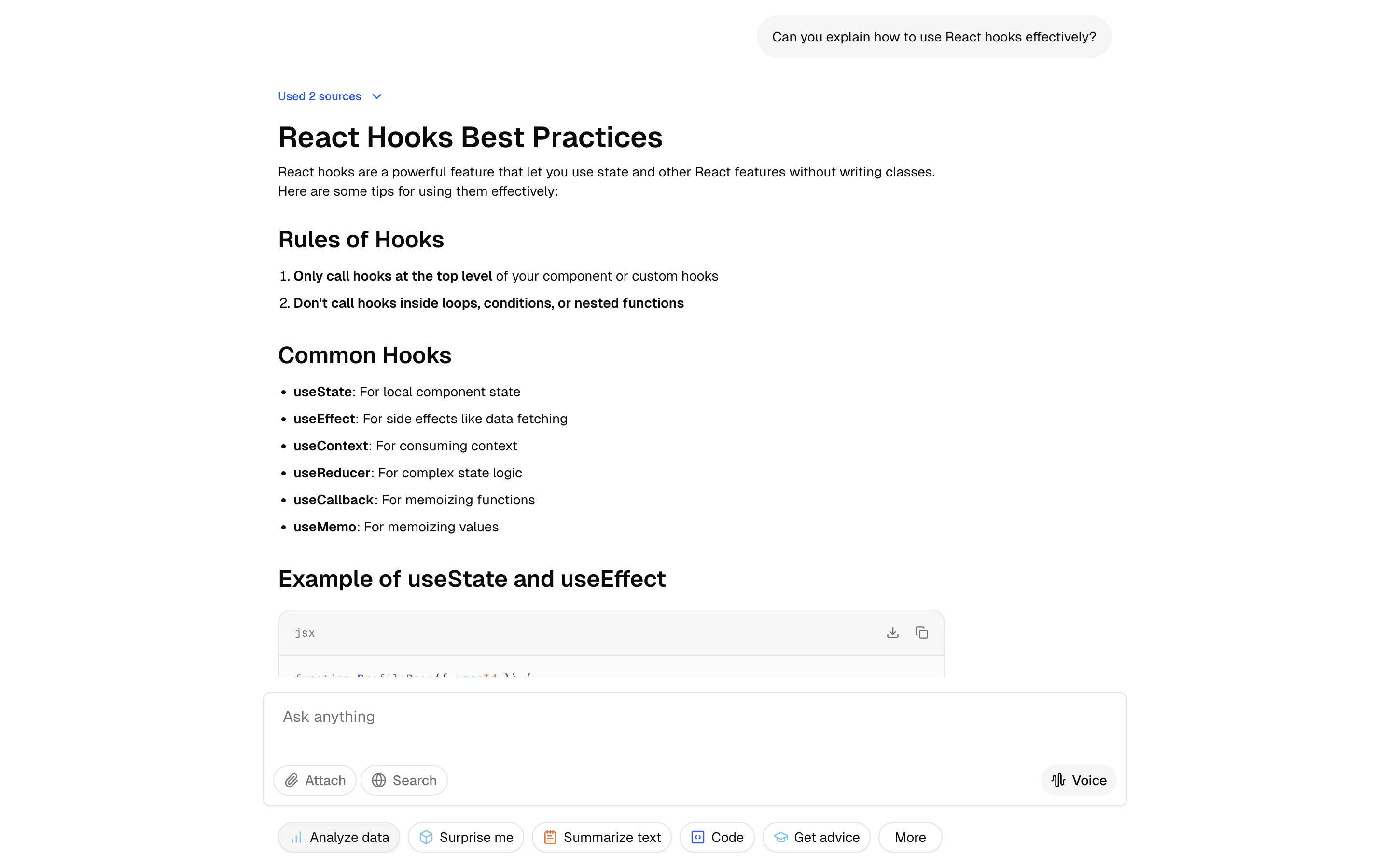 chat-gpt free example