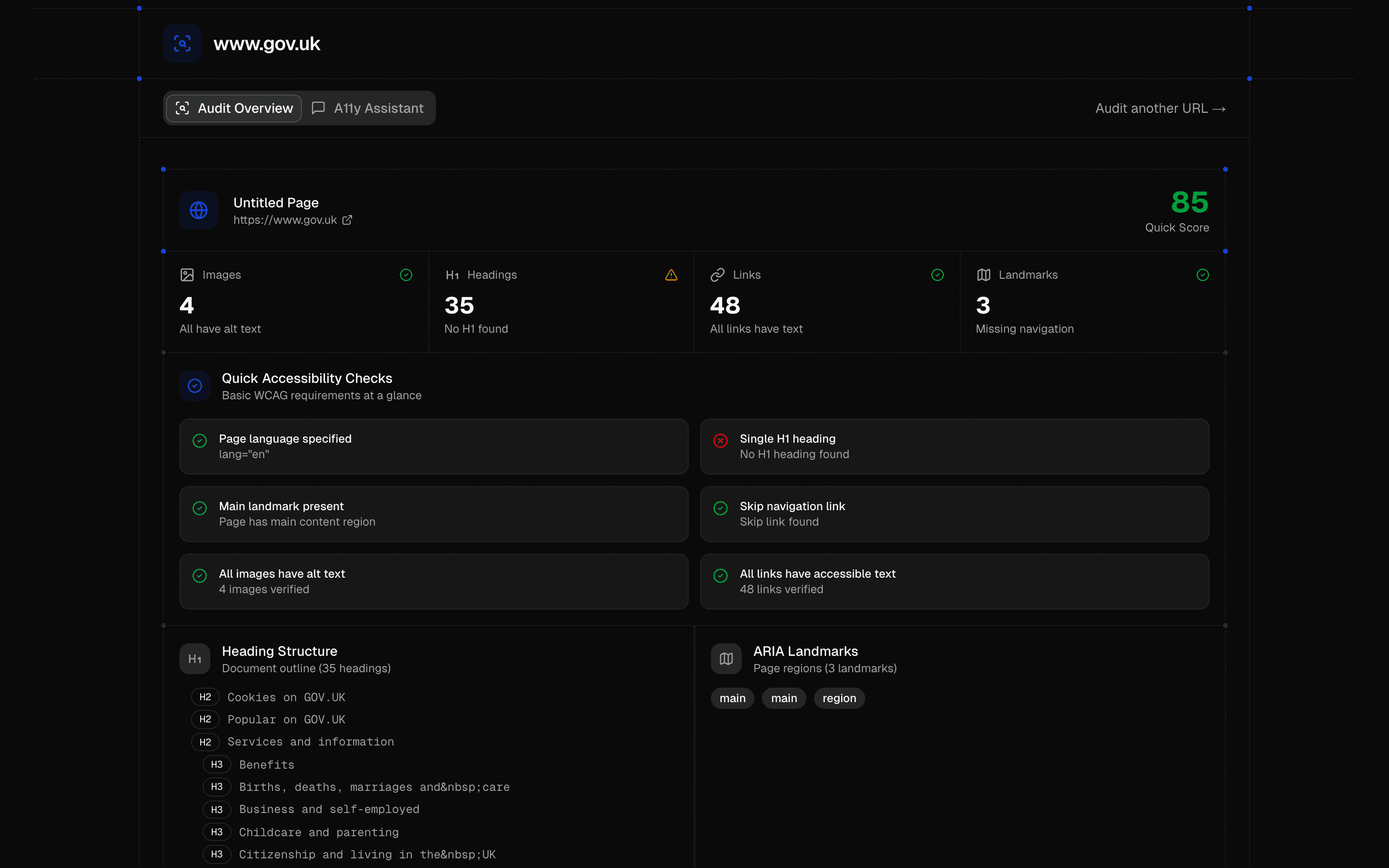 Accessibility Audit Agent preview