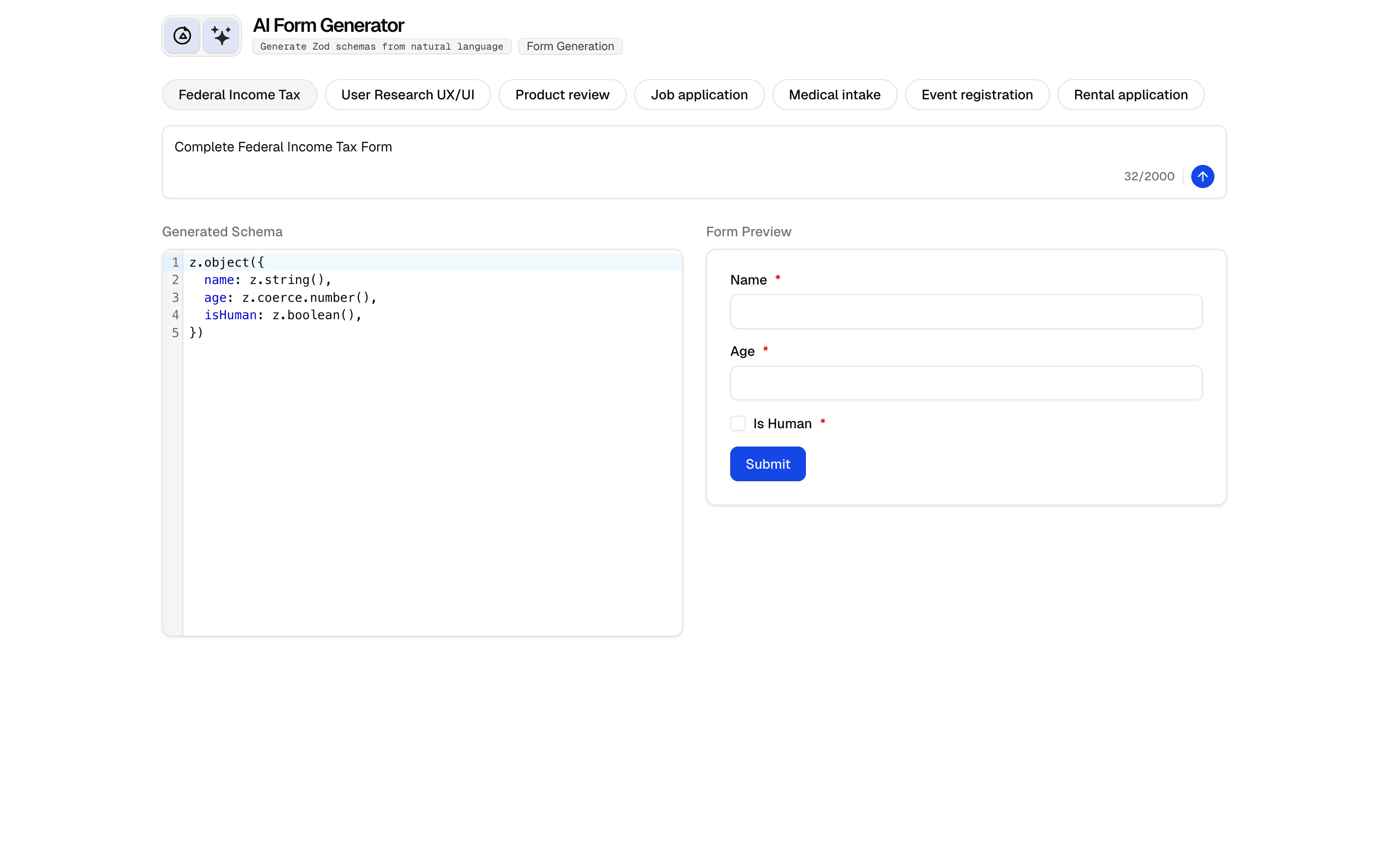 examples-form-generator tools example