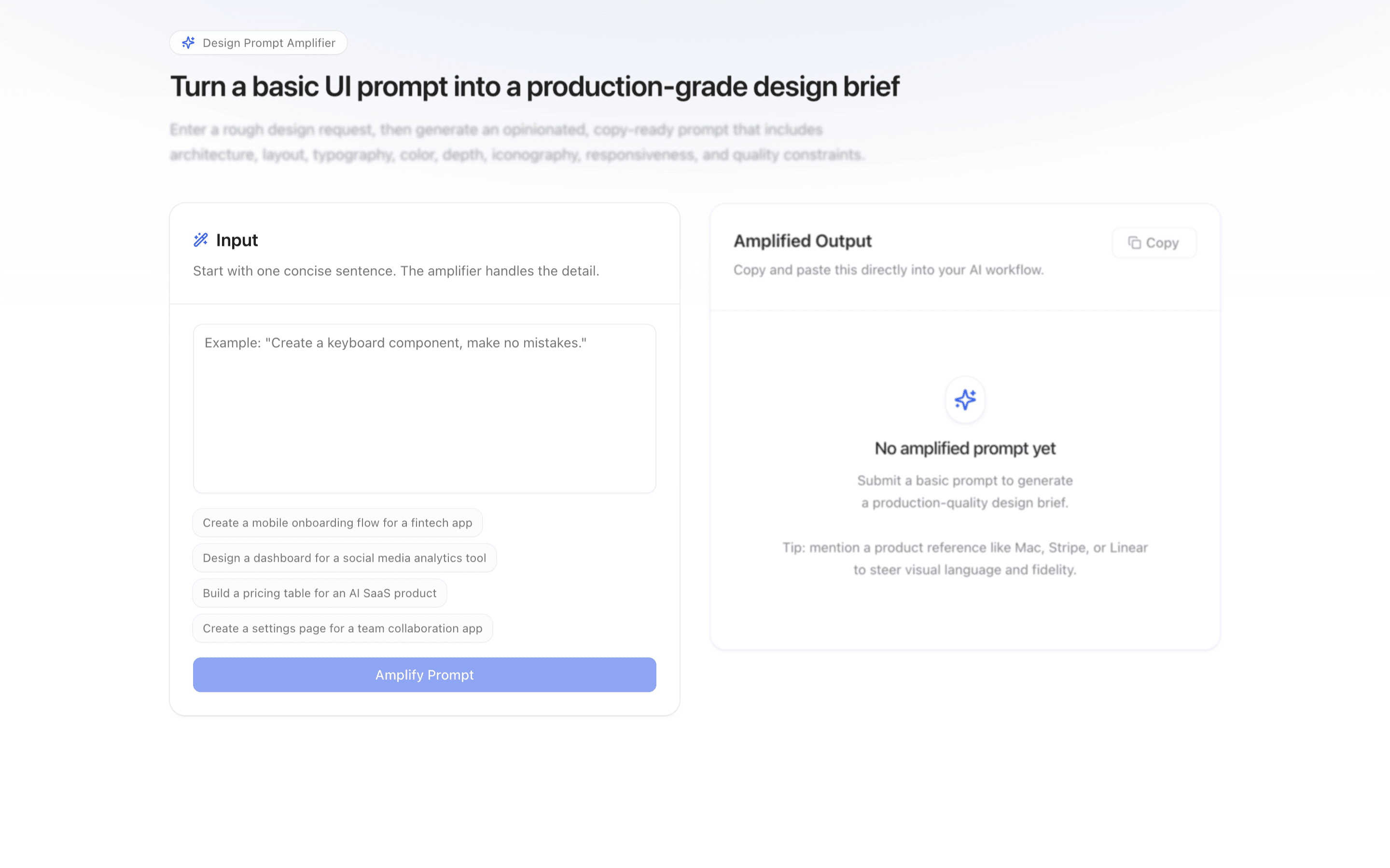 prompt-ui-improver generation example