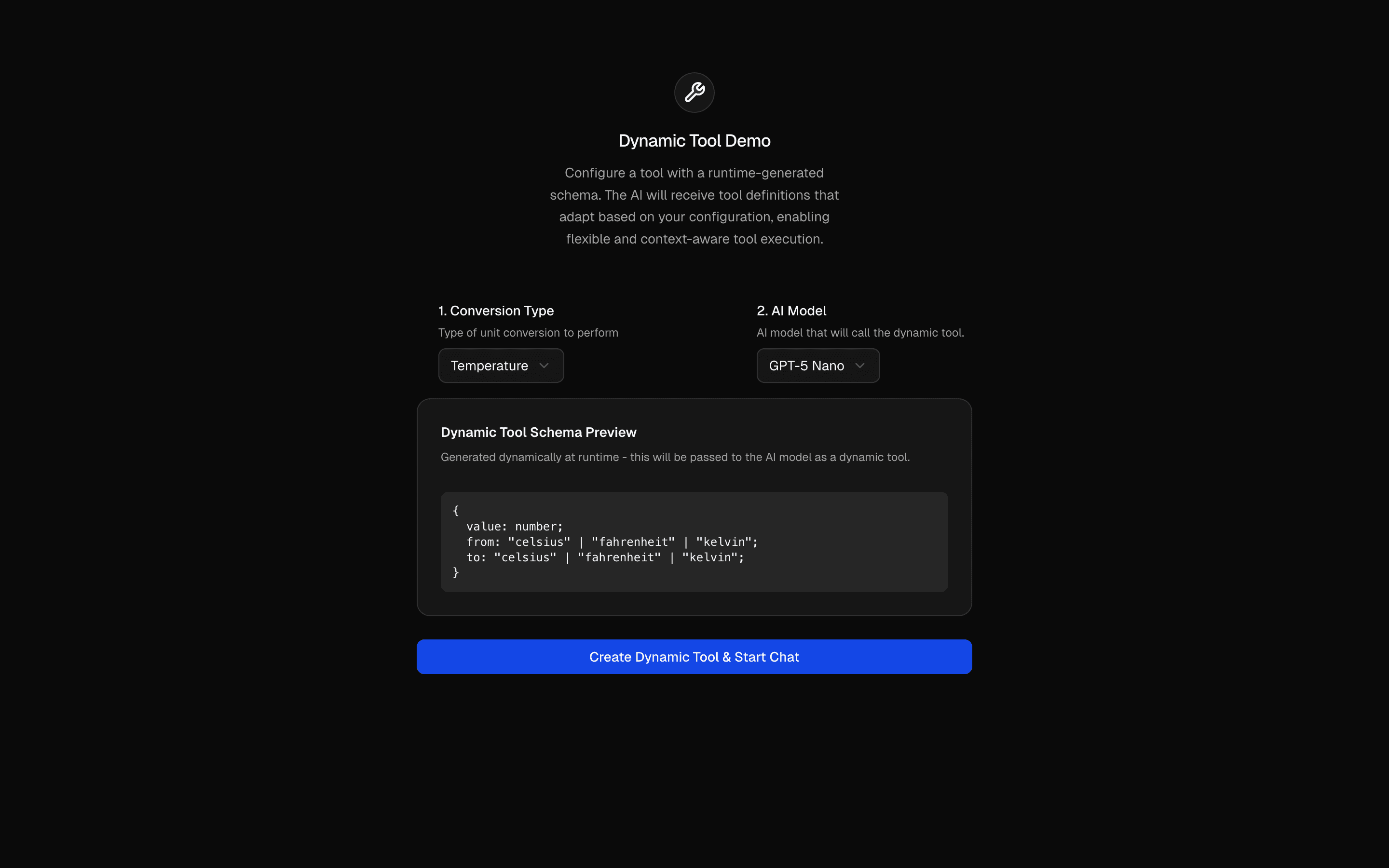 Dynamic Tool preview