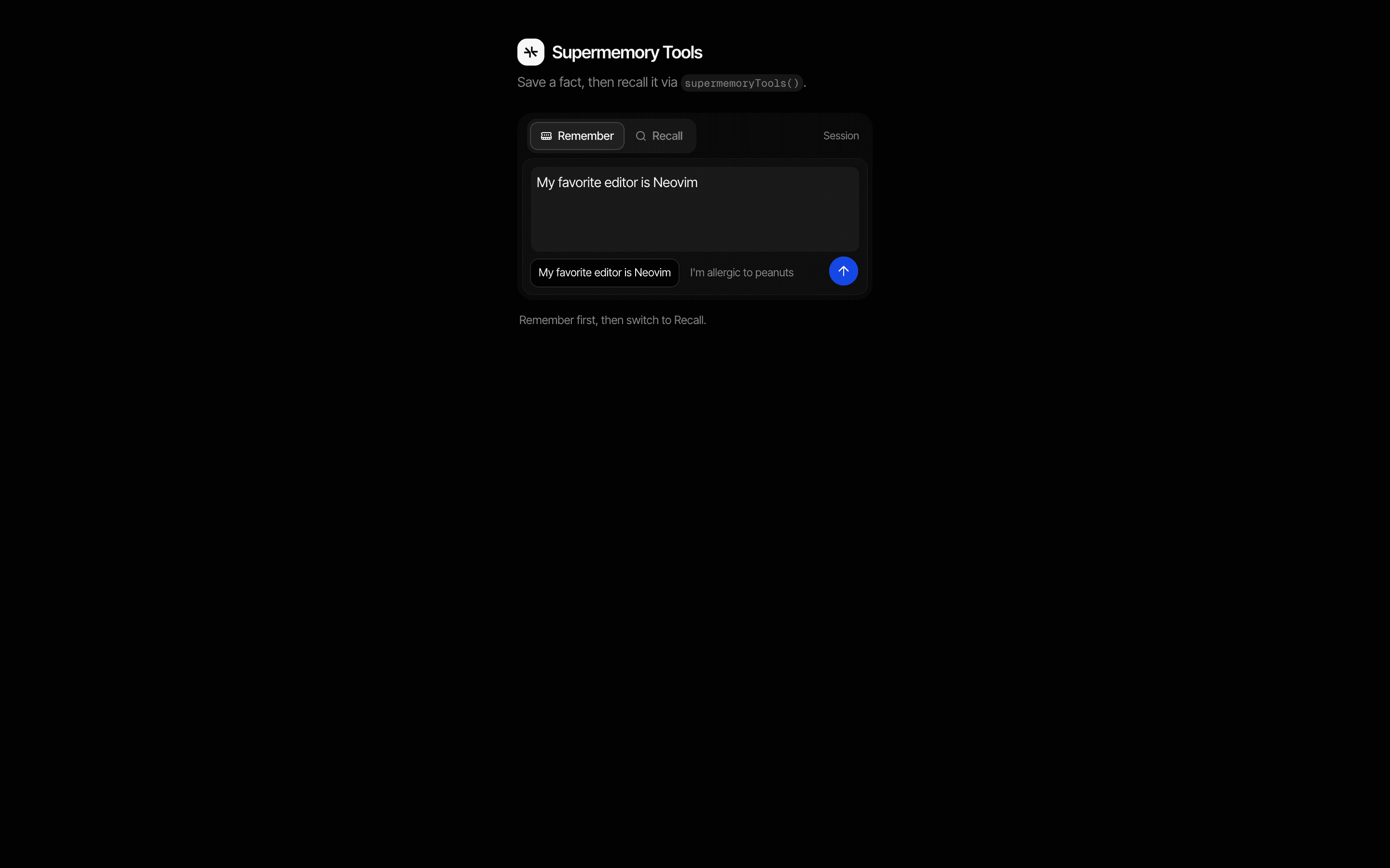 Supermemory Tools preview