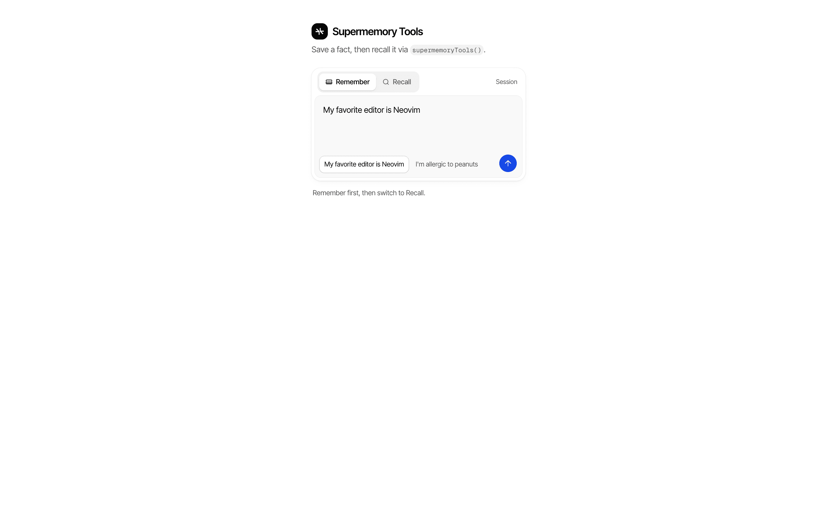 Supermemory Tools preview