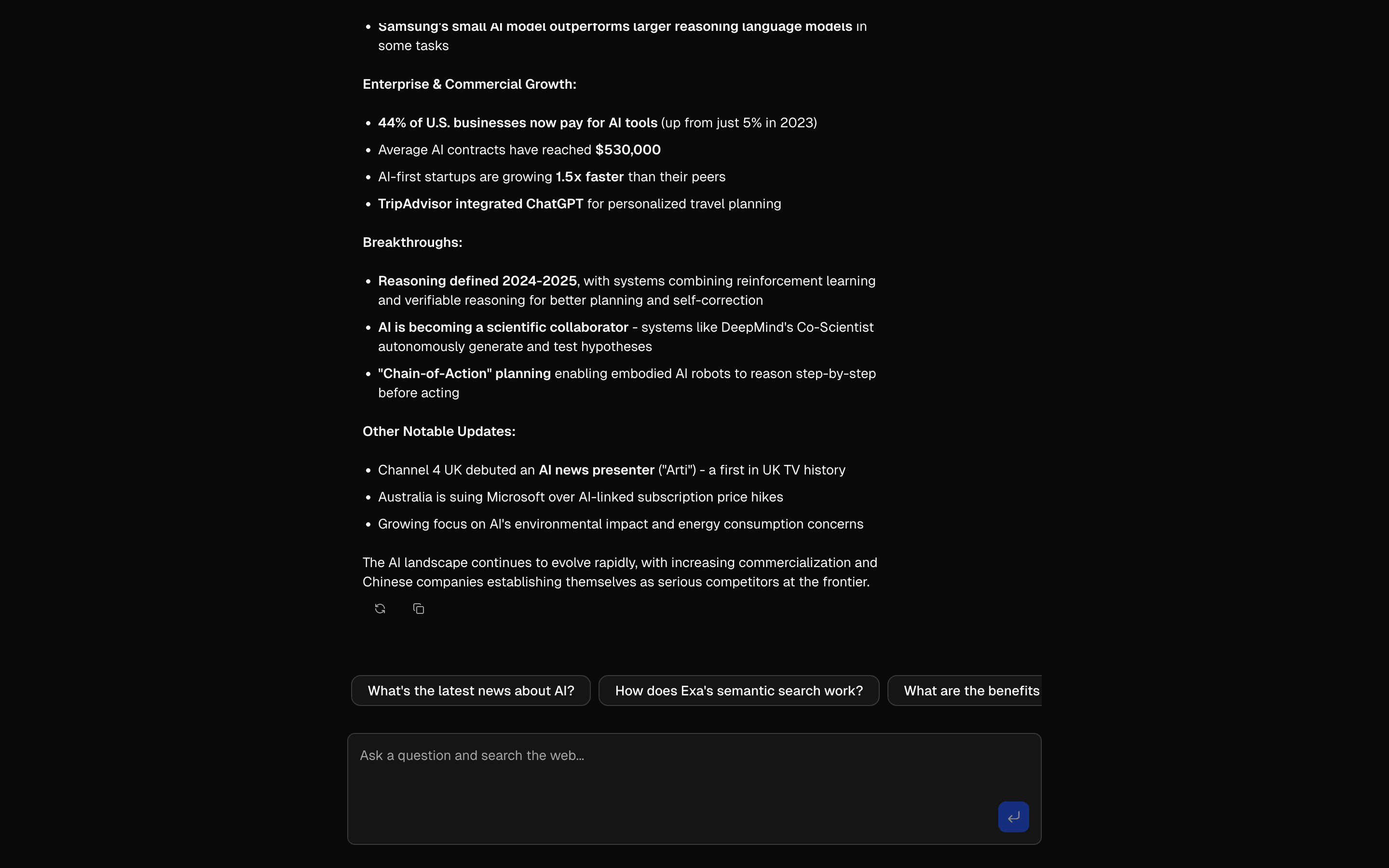 @exalabs webSearch Tool preview