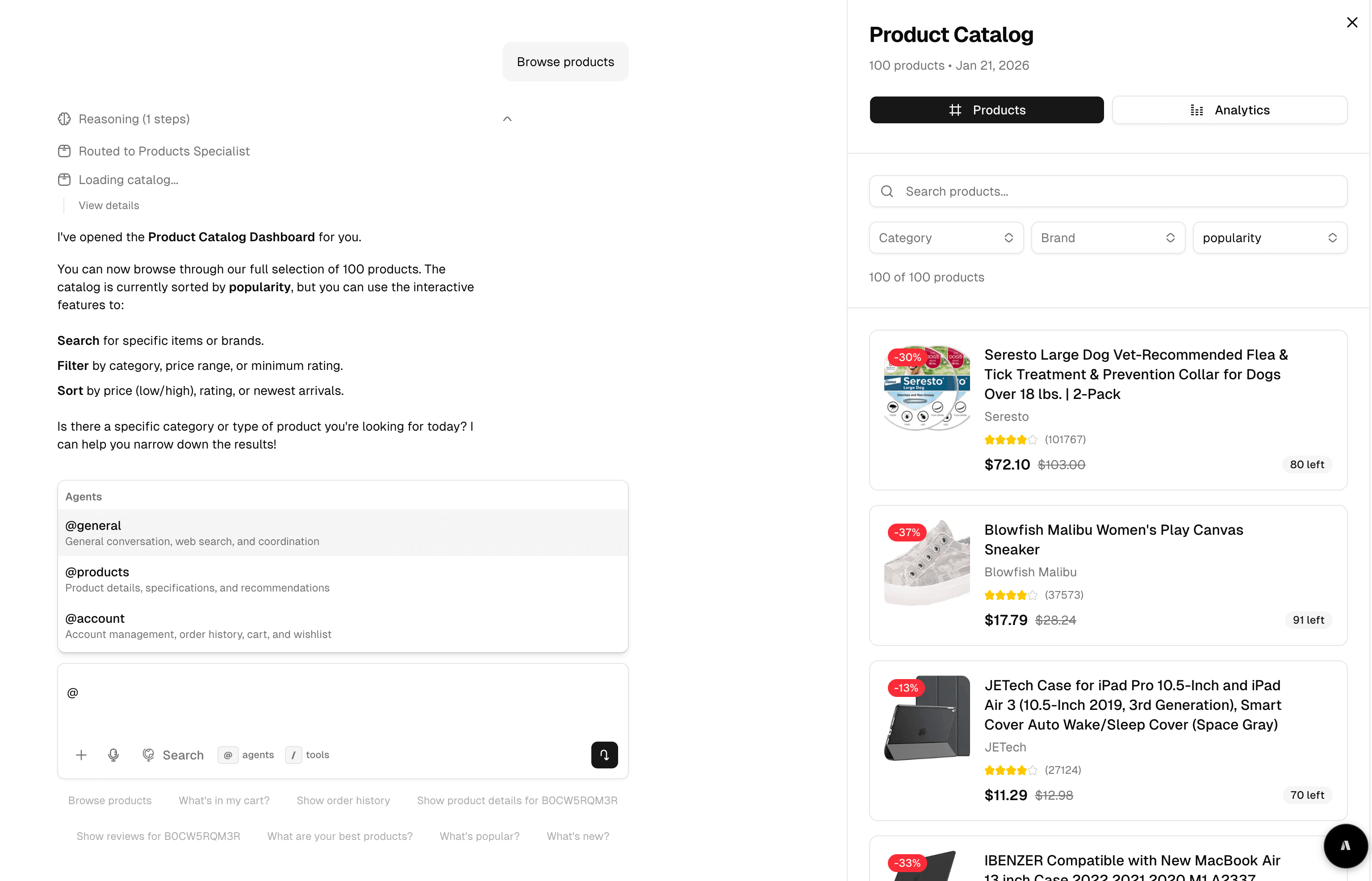Ecommerce Multi-Agent preview 2