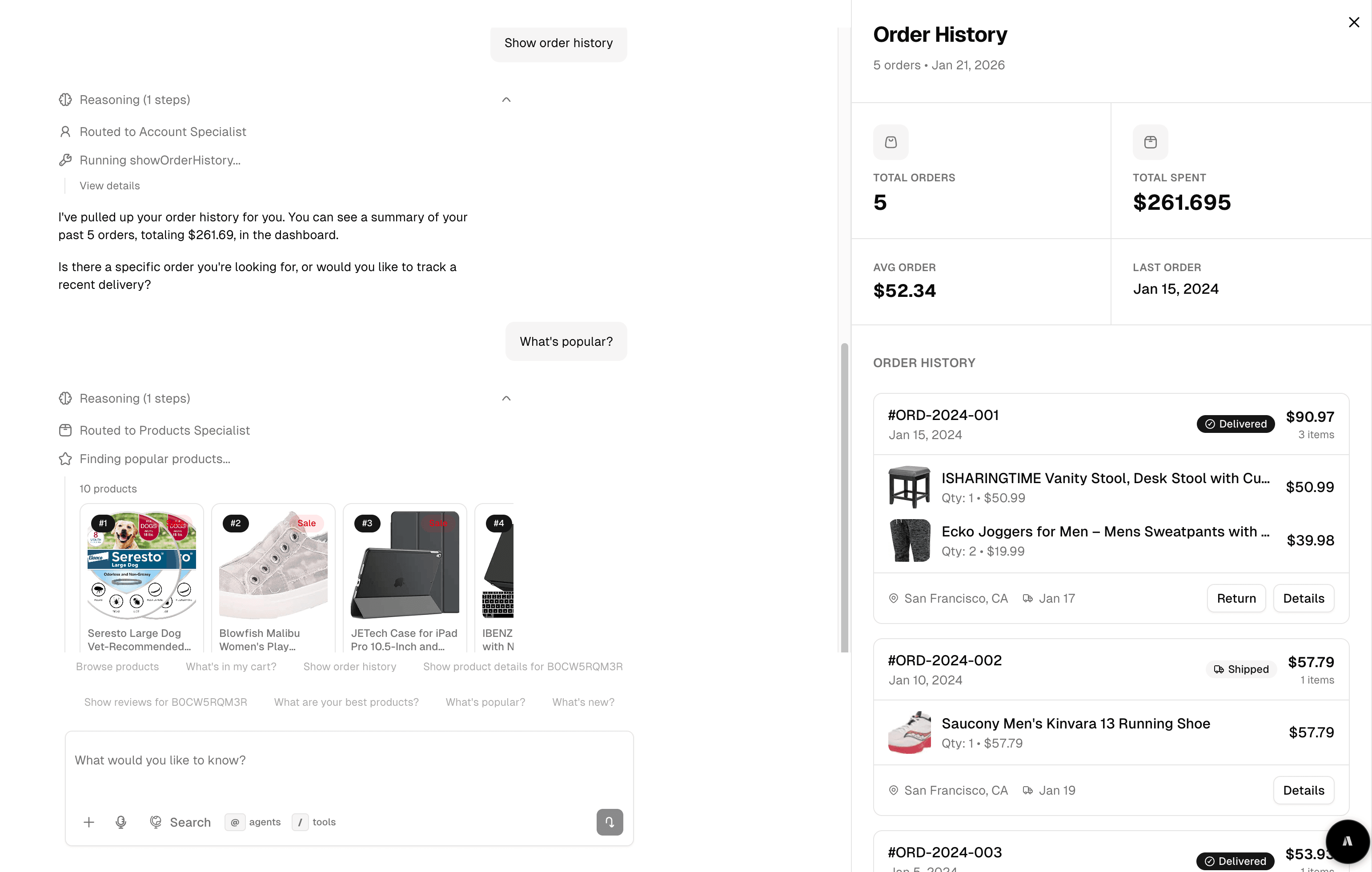 Ecommerce Multi-Agent preview 4