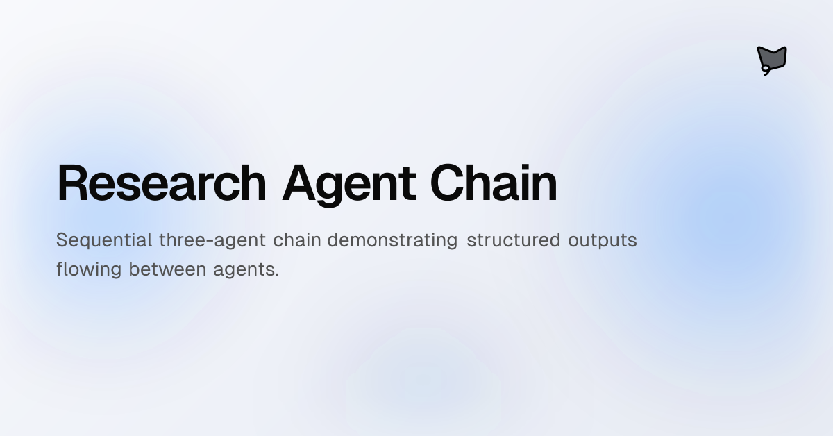 Research Agent Chain | AI SDK Agents