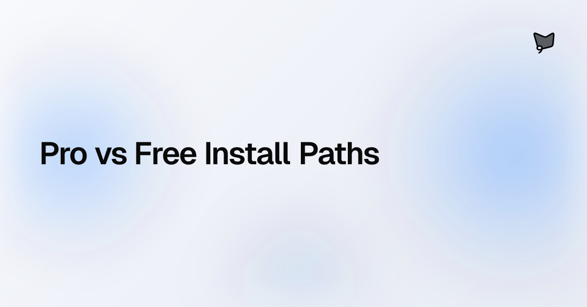 Pro vs Free Install Paths | AI SDK Agents